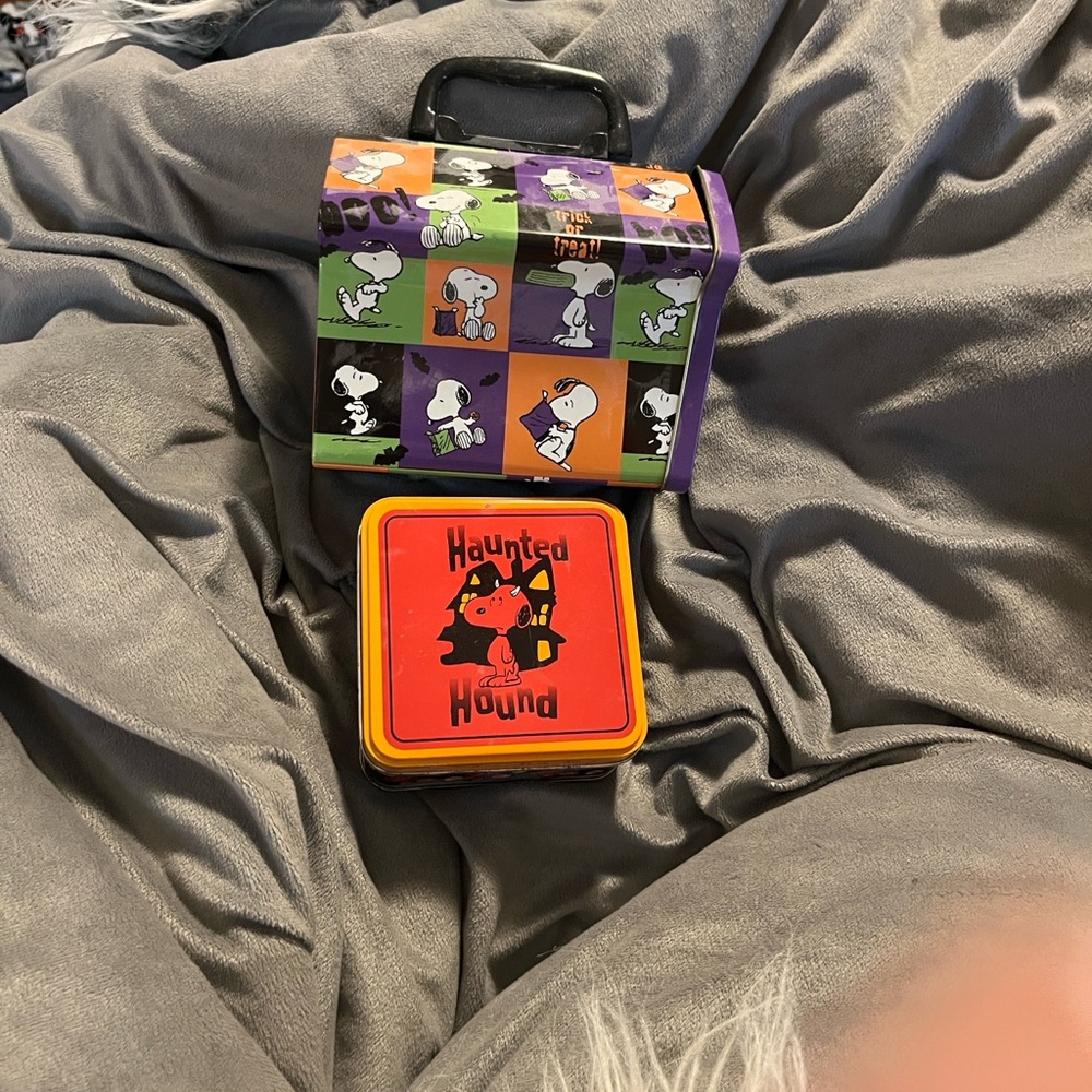 Snoopy tin boxes